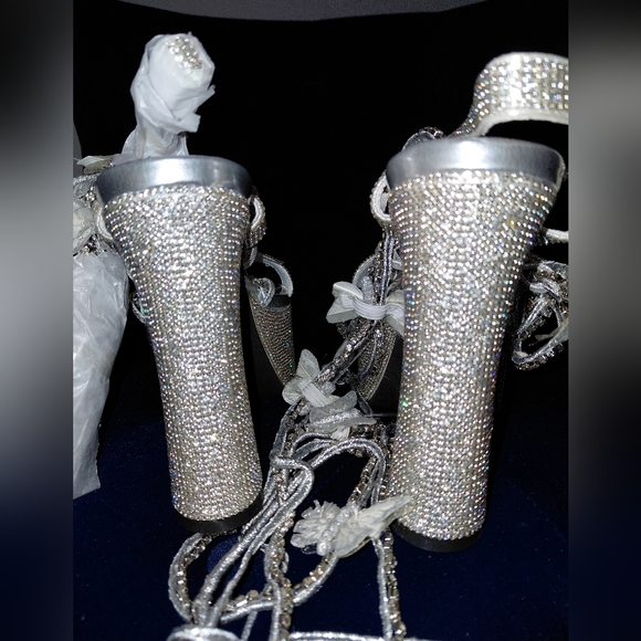 NWOB Dolls Kill Poster Girl Blindin' Pixie Queen Lace Up Heels Butterfly 8! - Picture 12 of 16